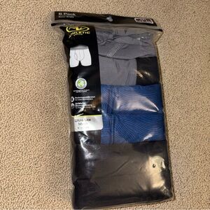 Athletic Works Men's Boxer Briefs 6-Pack - Black, Blue, Gray